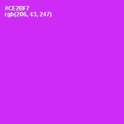 #CE2BF7 - Magenta / Fuchsia Color Image