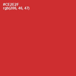 #CE2E2F - Persian Red Color Image