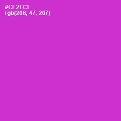 #CE2FCF - Razzle Dazzle Rose Color Image