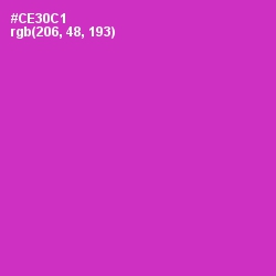 #CE30C1 - Razzle Dazzle Rose Color Image