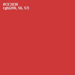 #CE3839 - Flush Mahogany Color Image