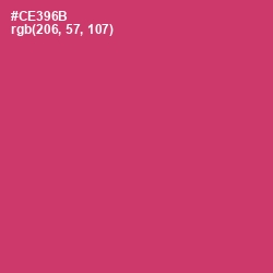 #CE396B - Cerise Red Color Image