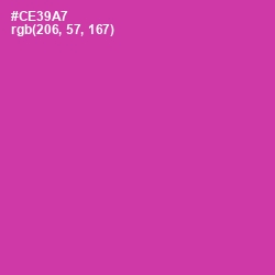 #CE39A7 - Cerise Color Image