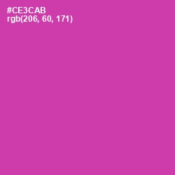 #CE3CAB - Cerise Color Image