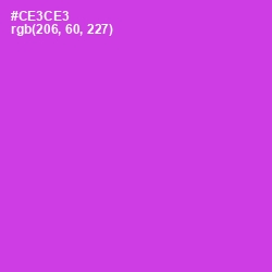 #CE3CE3 - Razzle Dazzle Rose Color Image