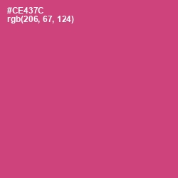 #CE437C - Cabaret Color Image