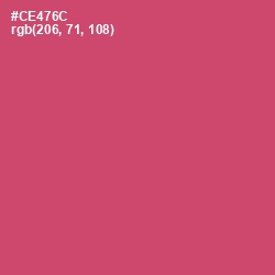 #CE476C - Cabaret Color Image