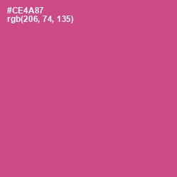 #CE4A87 - Mulberry Color Image