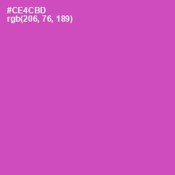 #CE4CBD - Hopbush Color Image