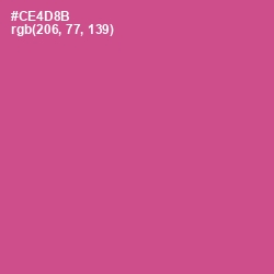 #CE4D8B - Mulberry Color Image