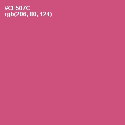 #CE507C - Cranberry Color Image