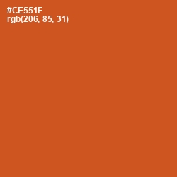#CE551F - Orange Roughy Color Image