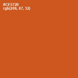 #CE5720 - Flame Pea Color Image
