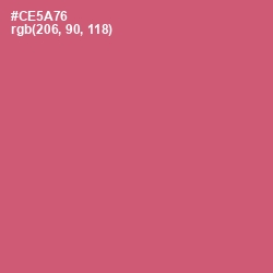 #CE5A76 - Cranberry Color Image