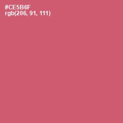 #CE5B6F - Cranberry Color Image