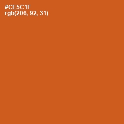 #CE5C1F - Orange Roughy Color Image