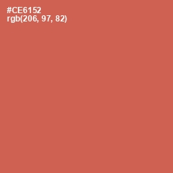 #CE6152 - Red Damask Color Image