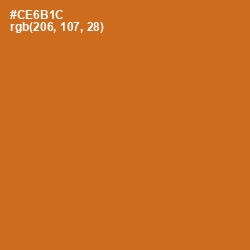 #CE6B1C - Hot Cinnamon Color Image
