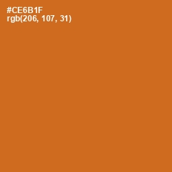 #CE6B1F - Hot Cinnamon Color Image