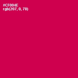 #CF004E - Razzmatazz Color Image