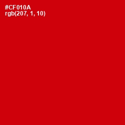 #CF010A - Monza Color Image