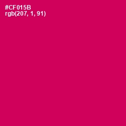 #CF015B - Razzmatazz Color Image