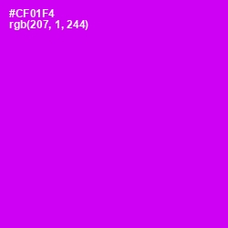 #CF01F4 - Magenta / Fuchsia Color Image