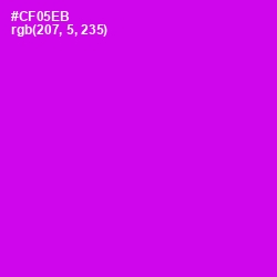 #CF05EB - Magenta / Fuchsia Color Image