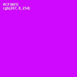 #CF08FE - Magenta / Fuchsia Color Image