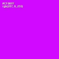 #CF08FF - Magenta / Fuchsia Color Image