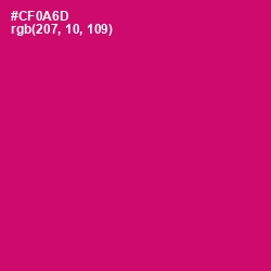 #CF0A6D - Razzmatazz Color Image