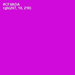 #CF0ADA - Purple Pizzazz Color Image