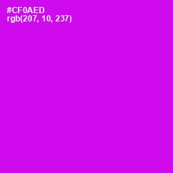 #CF0AED - Magenta / Fuchsia Color Image