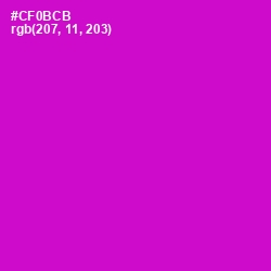 #CF0BCB - Shocking Pink Color Image