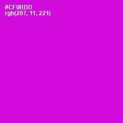#CF0BDD - Purple Pizzazz Color Image