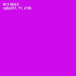 #CF0BEE - Magenta / Fuchsia Color Image