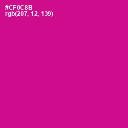 #CF0C8B - Red Violet Color Image