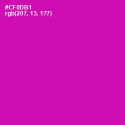 #CF0DB1 - Hollywood Cerise Color Image