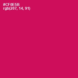 #CF0E5B - Razzmatazz Color Image