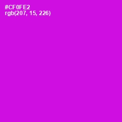 #CF0FE2 - Purple Pizzazz Color Image