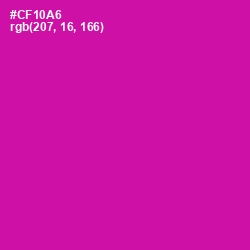 #CF10A6 - Red Violet Color Image