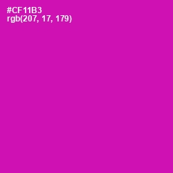 #CF11B3 - Hollywood Cerise Color Image