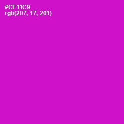 #CF11C9 - Shocking Pink Color Image