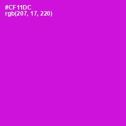 #CF11DC - Shocking Pink Color Image