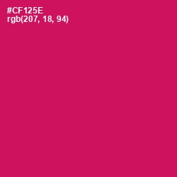 #CF125E - Razzmatazz Color Image