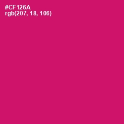 #CF126A - Razzmatazz Color Image