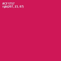 #CF1757 - Maroon Flush Color Image