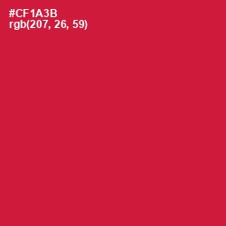 #CF1A3B - Cardinal Color Image