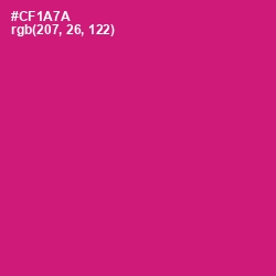 #CF1A7A - Cerise Red Color Image