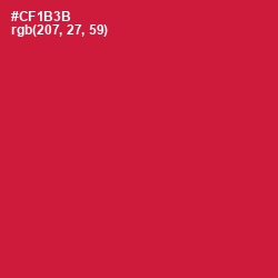 #CF1B3B - Cardinal Color Image